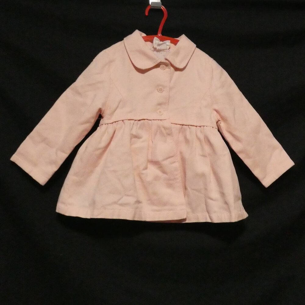 H&M | 1.5 - 2 years | Toddler Girls | Pink Textured Button-Up Jacket | NWOT